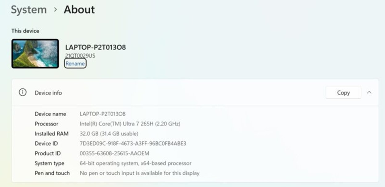 Lenovo ThinkPad P14s Gen 6 Battery