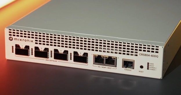 سوییچ 400GbE مدل MikroTik CRS804 DDQ