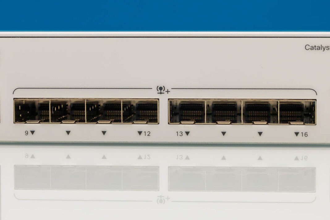 پورت‌های آپلینک SFP+ در سوییچ Cisco C1300