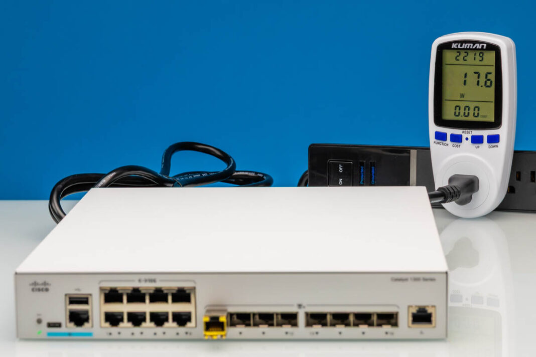 مصرف برق هنگام فعالیت پورت‌های نوری SFP+