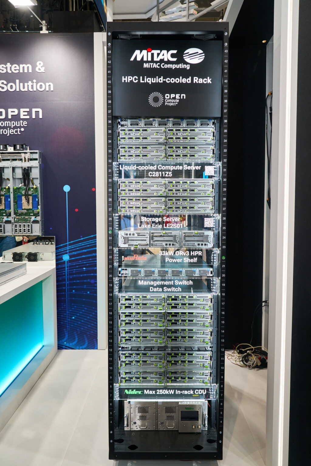 نمای کامل رک ۴۸U مخصوص HPC
