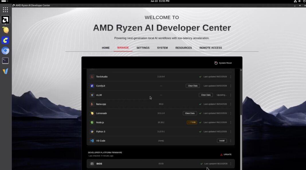 مرکز توسعه‌دهندگان AMD برای نصب ابزارهای هوش مصنوعی