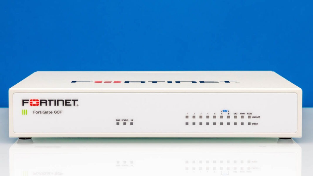 نمای جلویی فایروال Fortinet FortiGate FG-60F