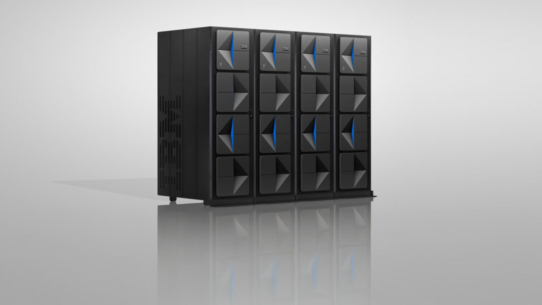 نمایی از سیستم چهار رکی IBM z17