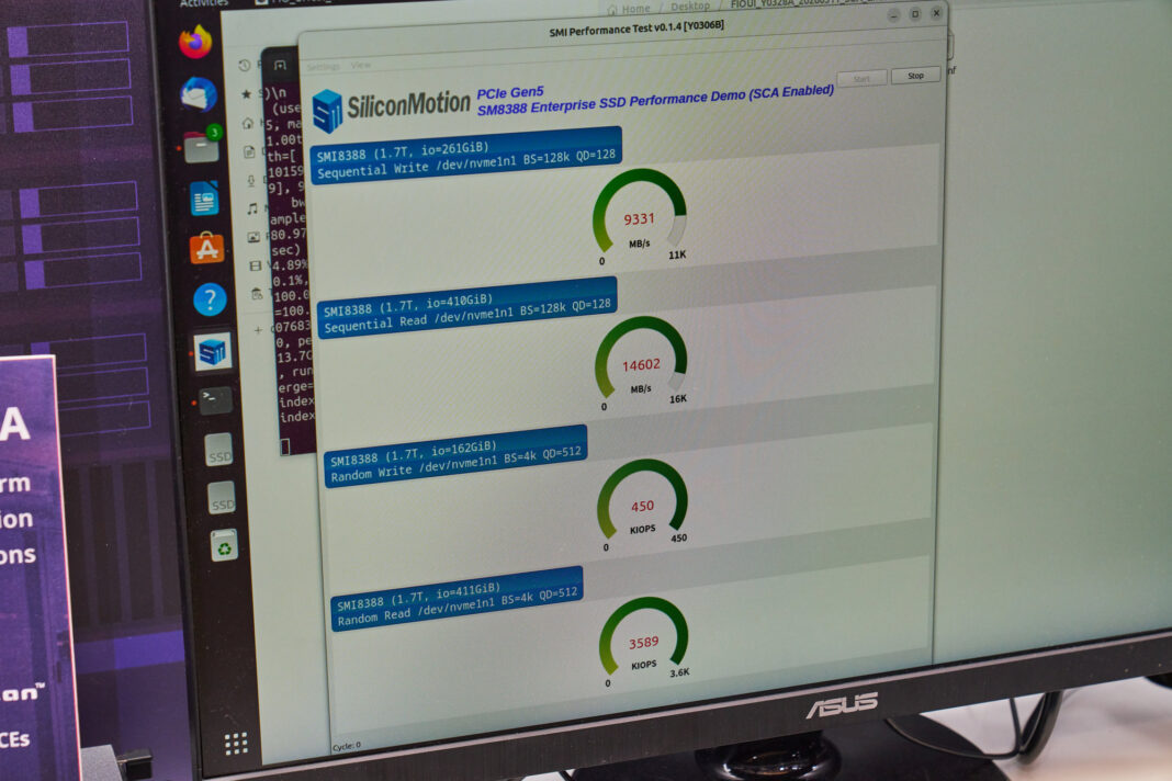 نتایج تست عملکرد و سرعت کنترلر SM8388