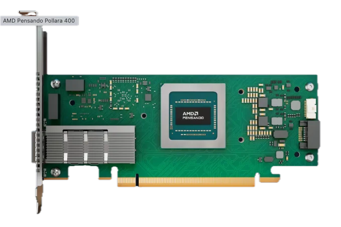 کارت شبکه هوش مصنوعی AMD Pensando Pollara 400
